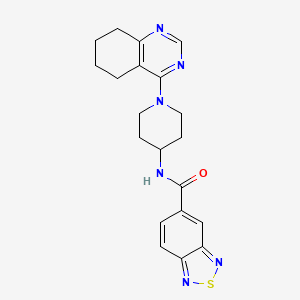 N-(1-(5,6,7,8-tetrahydroquinazolin-4-yl)piperidin-4-yl)benzo[c][1,2,5]thiadiazole-5-carboxamide