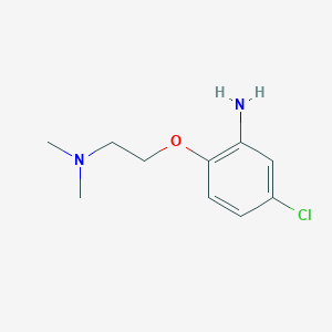molecular formula C10H15ClN2O B2788570 N-[2-(2-Amino-4-chlorophenoxy)ethyl]-N,N-dimethylamine CAS No. 631862-75-4