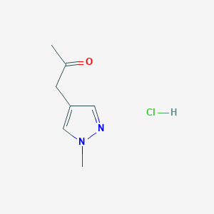 1-(1-Methylpyrazol-4-yl)propan-2-one;hydrochloride