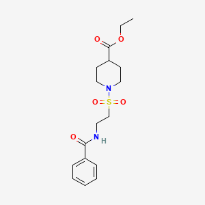 Ethyl 1-(2-benzamidoethylsulfonyl)piperidine-4-carboxylate