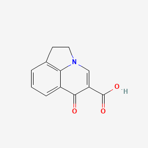 molecular formula C12H9NO3 B2788600 6-Oxo-1,2-dihydro-6H-pyrrolo[3,2,1-ij]quinoline-5-carboxylic acid CAS No. 40400-68-8
