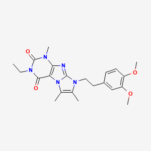 8-(3,4-dimethoxyphenethyl)-3-ethyl-1,6,7-trimethyl-1H-imidazo[2,1-f]purine-2,4(3H,8H)-dione