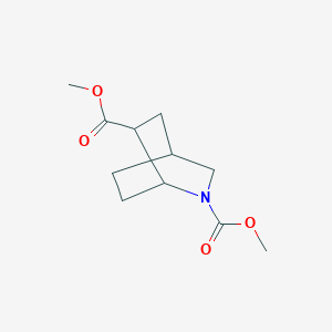 molecular formula C11H17NO4 B2788605 2,6-Dimethyl 2-azabicyclo[2.2.2]octane-2,6-dicarboxylate CAS No. 191937-35-6