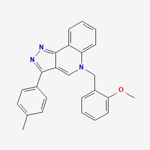 molecular formula C25H21N3O B2788611 5-(2-methoxybenzyl)-3-(p-tolyl)-5H-pyrazolo[4,3-c]quinoline CAS No. 866339-88-0
