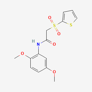 N-(2,5-dimethoxyphenyl)-2-(thiophen-2-ylsulfonyl)acetamide