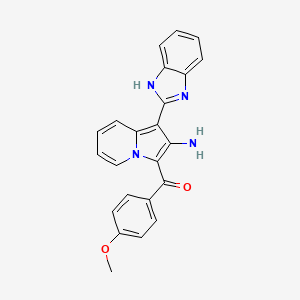 (2-amino-1-(1H-benzo[d]imidazol-2-yl)indolizin-3-yl)(4-methoxyphenyl)methanone