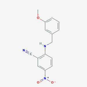 2-[(3-Methoxybenzyl)amino]-5-nitrobenzonitrile