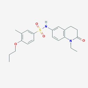 N-(1-ethyl-2-oxo-1,2,3,4-tetrahydroquinolin-6-yl)-3-methyl-4-propoxybenzenesulfonamide