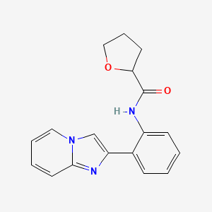 N-(2-(imidazo[1,2-a]pyridin-2-yl)phenyl)tetrahydrofuran-2-carboxamide