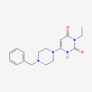 6-(4-benzylpiperazin-1-yl)-3-ethyl-1H-pyrimidine-2,4-dione