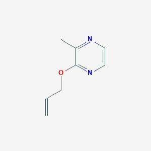molecular formula C8H10N2O B2788665 Pyrazine, 2-methyl-3-(2-propen-1-yloxy)- CAS No. 100377-20-6