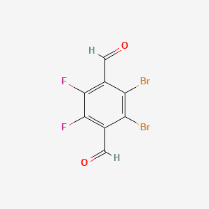 molecular formula C8H2Br2F2O2 B2788672 2,3-Dibromo-5,6-difluorobenzene-1,4-dicarbaldehyde CAS No. 2303565-73-1