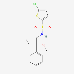 5-chloro-N-(2-methoxy-2-phenylbutyl)thiophene-2-sulfonamide
