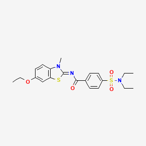 (E)-4-(N,N-diethylsulfamoyl)-N-(6-ethoxy-3-methylbenzo[d]thiazol-2(3H)-ylidene)benzamide