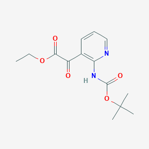 Ethyl 2-(2-((tert-butoxycarbonyl)amino)pyridin-3-yl)-2-oxoacetate