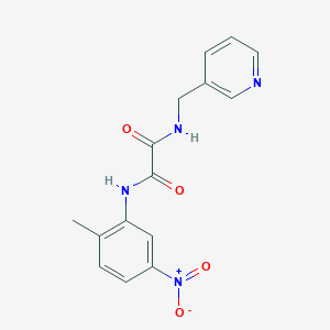 molecular formula C15H14N4O4 B2788690 N1-(2-methyl-5-nitrophenyl)-N2-(pyridin-3-ylmethyl)oxalamide CAS No. 899744-48-0