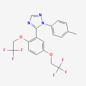 5-[2,5-bis(2,2,2-trifluoroethoxy)phenyl]-1-(4-methylphenyl)-1H-1,2,4-triazole