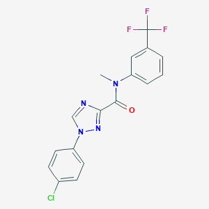 1-(4-chlorophenyl)-N-methyl-N-[3-(trifluoromethyl)phenyl]-1H-1,2,4-triazole-3-carboxamide