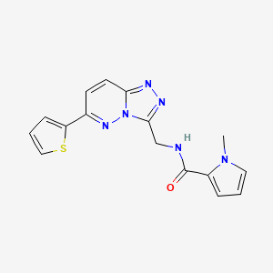 1-methyl-N-((6-(thiophen-2-yl)-[1,2,4]triazolo[4,3-b]pyridazin-3-yl)methyl)-1H-pyrrole-2-carboxamide