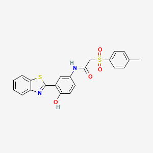 N-(3-(benzo[d]thiazol-2-yl)-4-hydroxyphenyl)-2-tosylacetamide