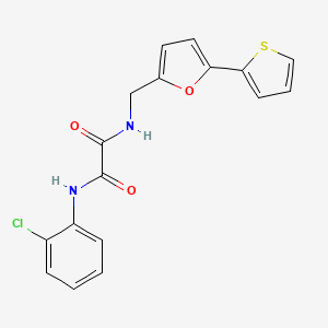 N1-(2-chlorophenyl)-N2-((5-(thiophen-2-yl)furan-2-yl)methyl)oxalamide