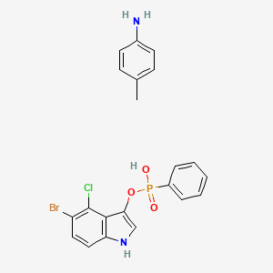 5-Bromo-4-chloro-3-indolyl phenyl phosphate, p-toluidine salt