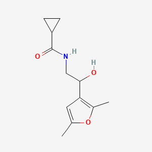 N-(2-(2,5-dimethylfuran-3-yl)-2-hydroxyethyl)cyclopropanecarboxamide