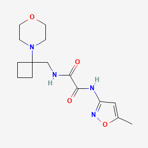 N'-(5-Methyl-1,2-oxazol-3-yl)-N-[(1-morpholin-4-ylcyclobutyl)methyl]oxamide