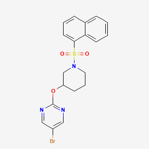 5-Bromo-2-((1-(naphthalen-1-ylsulfonyl)piperidin-3-yl)oxy)pyrimidine
