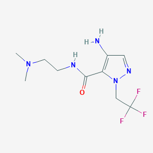 4-Amino-N-[2-(dimethylamino)ethyl]-1-(2,2,2-trifluoroethyl)-1H-pyrazole-5-carboxamide