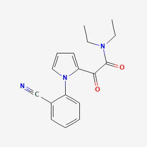 2-[1-(2-cyanophenyl)-1H-pyrrol-2-yl]-N,N-diethyl-2-oxoacetamide
