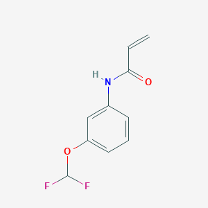 molecular formula C10H9F2NO2 B2788763 N-[3-(difluoromethoxy)phenyl]prop-2-enamide CAS No. 1153014-41-5