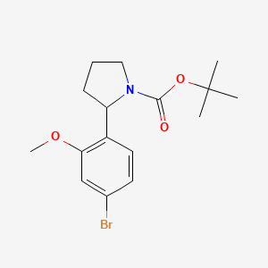 Tert-butyl 2-(4-bromo-2-methoxyphenyl)pyrrolidine-1-carboxylate