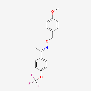 (E)-N-[(4-Methoxyphenyl)methoxy]-1-[4-(trifluoromethoxy)phenyl]ethanimine