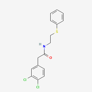 2-(3,4-Dichlorophenyl)-N-(2-(phenylsulfanyl)ethyl)acetamide