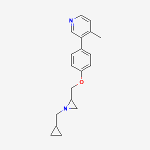 3-[4-[[1-(Cyclopropylmethyl)aziridin-2-yl]methoxy]phenyl]-4-methylpyridine