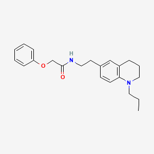 molecular formula C22H28N2O2 B2788785 2-phenoxy-N-(2-(1-propyl-1,2,3,4-tetrahydroquinolin-6-yl)ethyl)acetamide CAS No. 955790-80-4