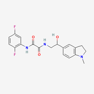 molecular formula C19H19F2N3O3 B2788787 N1-(2,5-difluorophenyl)-N2-(2-hydroxy-2-(1-methylindolin-5-yl)ethyl)oxalamide CAS No. 1705476-87-4
