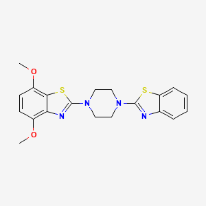 2-[4-(1,3-Benzothiazol-2-yl)piperazin-1-yl]-4,7-dimethoxy-1,3-benzothiazole