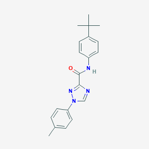 molecular formula C20H22N4O B278879 N-(4-tert-butylphenyl)-1-(4-methylphenyl)-1H-1,2,4-triazole-3-carboxamide 