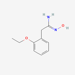 molecular formula C10H14N2O2 B2788797 2-(2-ethoxyphenyl)-N'-hydroxyethanimidamide CAS No. 885957-36-8