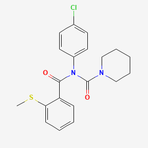 N-(4-chlorophenyl)-N-(2-(methylthio)benzoyl)piperidine-1-carboxamide