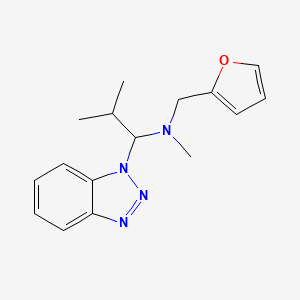 [1-(1H-1,2,3-Benzotriazol-1-yl)-2-methylpropyl](furan-2-ylmethyl)methylamine