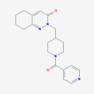2-[[1-(Pyridine-4-carbonyl)piperidin-4-yl]methyl]-5,6,7,8-tetrahydrocinnolin-3-one