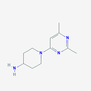 molecular formula C11H18N4 B2788820 1-(2,6-Dimethylpyrimidin-4-yl)piperidin-4-amine CAS No. 893754-92-2