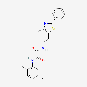 N1-(2,5-dimethylphenyl)-N2-(2-(4-methyl-2-phenylthiazol-5-yl)ethyl)oxalamide