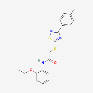 N-(2-ethoxyphenyl)-2-((3-(p-tolyl)-1,2,4-thiadiazol-5-yl)thio)acetamide