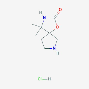 4,4-Dimethyl-1-oxa-3,7-diazaspiro[4.4]nonan-2-one;hydrochloride