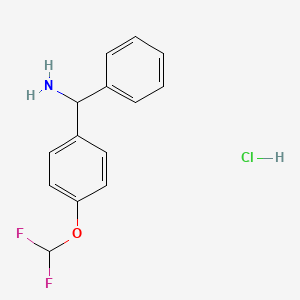 [4-(Difluoromethoxy)phenyl](phenyl)methanamine hydrochloride