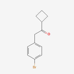 molecular formula C12H13BrO B2788864 2-(4-Bromophenyl)-1-cyclobutylethan-1-one CAS No. 1183705-75-0